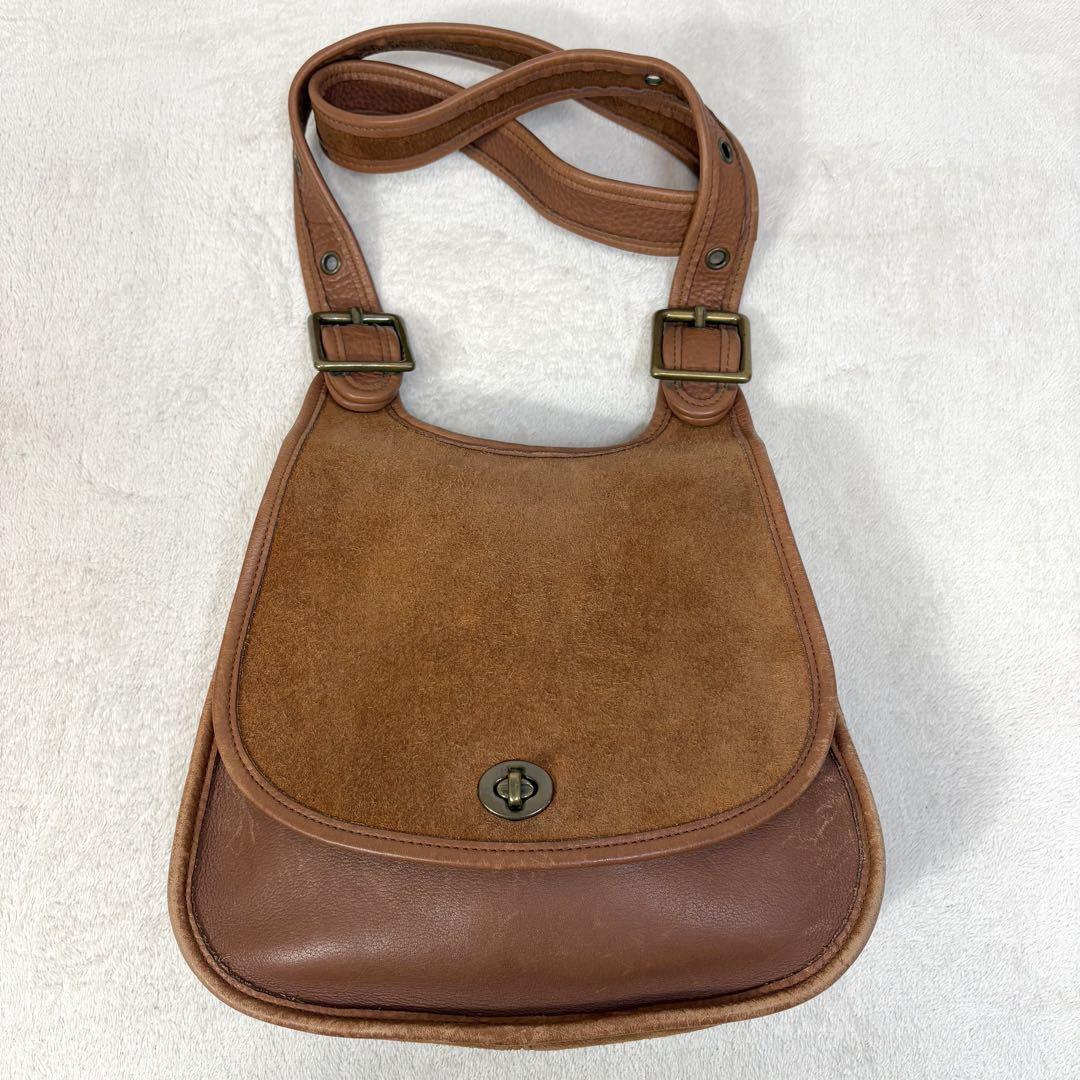 バッグ Vintage Coach Berkeley Drawstring brown Coach Vintage Berkeley Convertible Backpack Ruff Out Suede