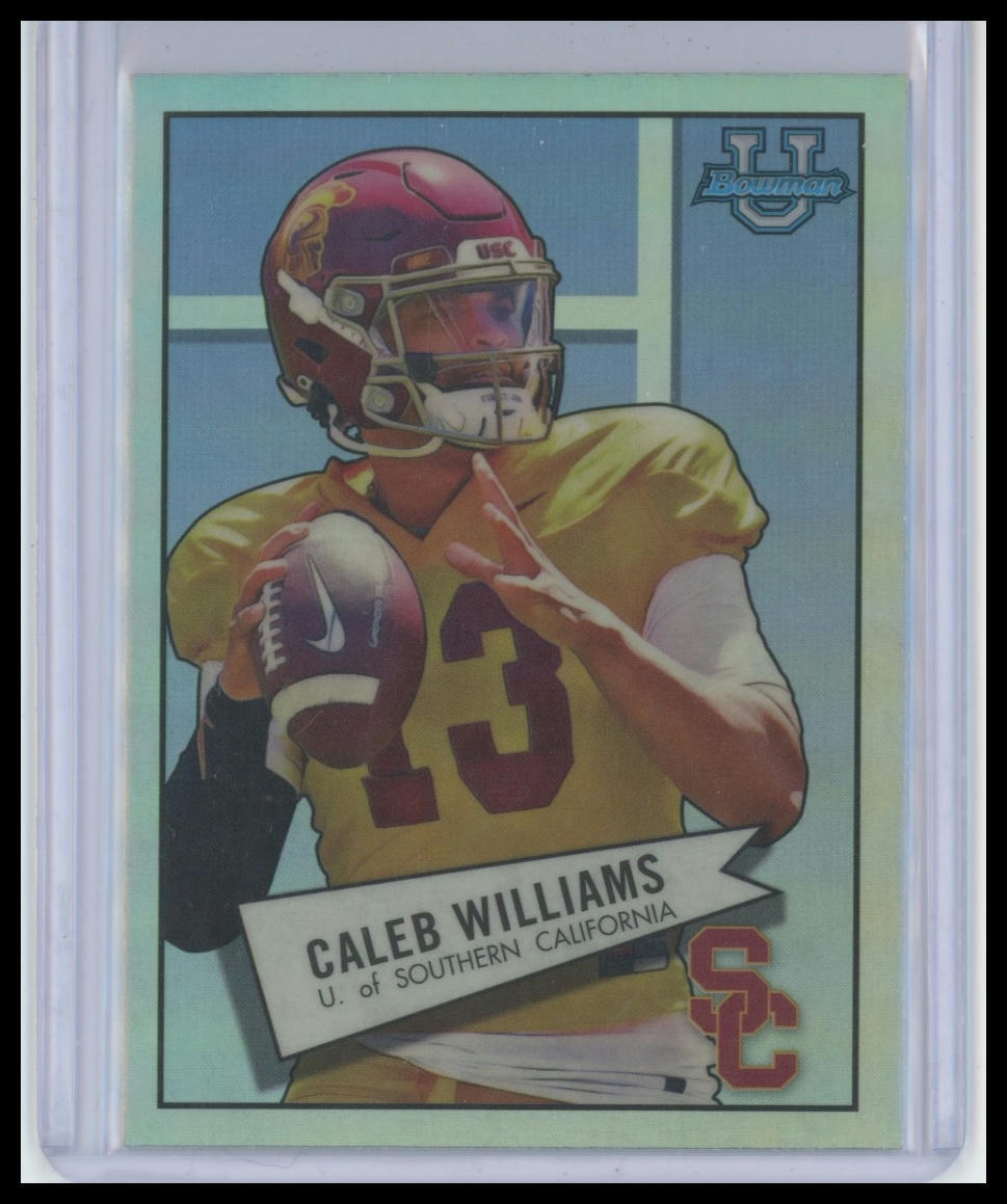 2022 Bowman University Chrome #52BF-4 Caleb Williams 1952 Bowman
