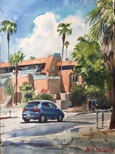 Watercolor Original Painting 11" x 15" Palm Springs, California Watercolor Original Painting 11" x 15" Palm Springs, California
