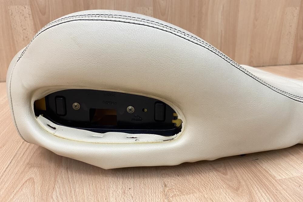 FRONT LEFT SEAT BASE LEATHER COVER CREAM Jaguar XK8 XKR 19962000 2599 eBay