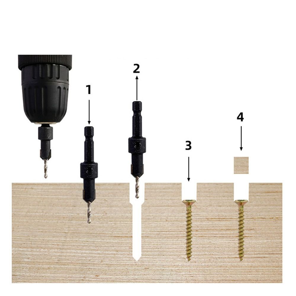 Pointed Head Bit Adjustable Woodworking Drill Bit Pointed Head Hex Shank Drill Wood | eBay
