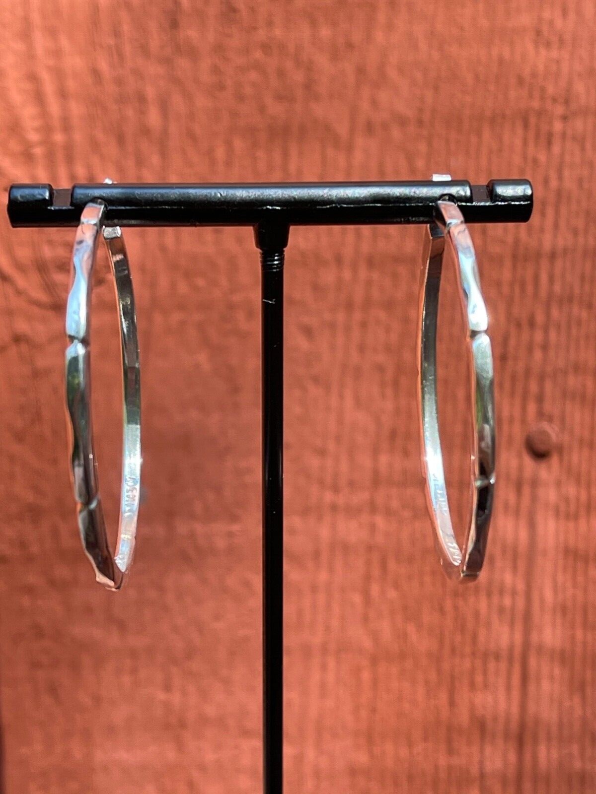 Solid Sterling Silver (.925) Classic Round Hoop E… - image 5