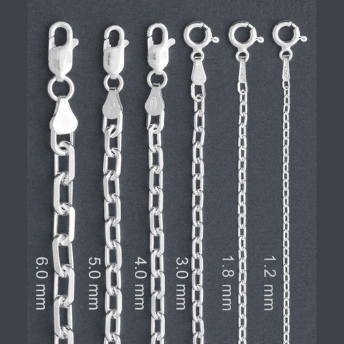 ITALY 925 Sterling Silver Anchor Chain 