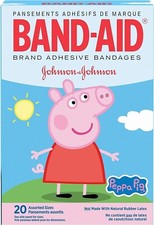 24 - BAND-AID Adhesive Bandages, Peppa Pig, Assorted Sizes 20 ct