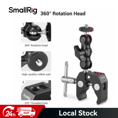 SmallRig Kugelkopfklemme Super Clamp mit Ball Head und 1/4 Schraube 2164