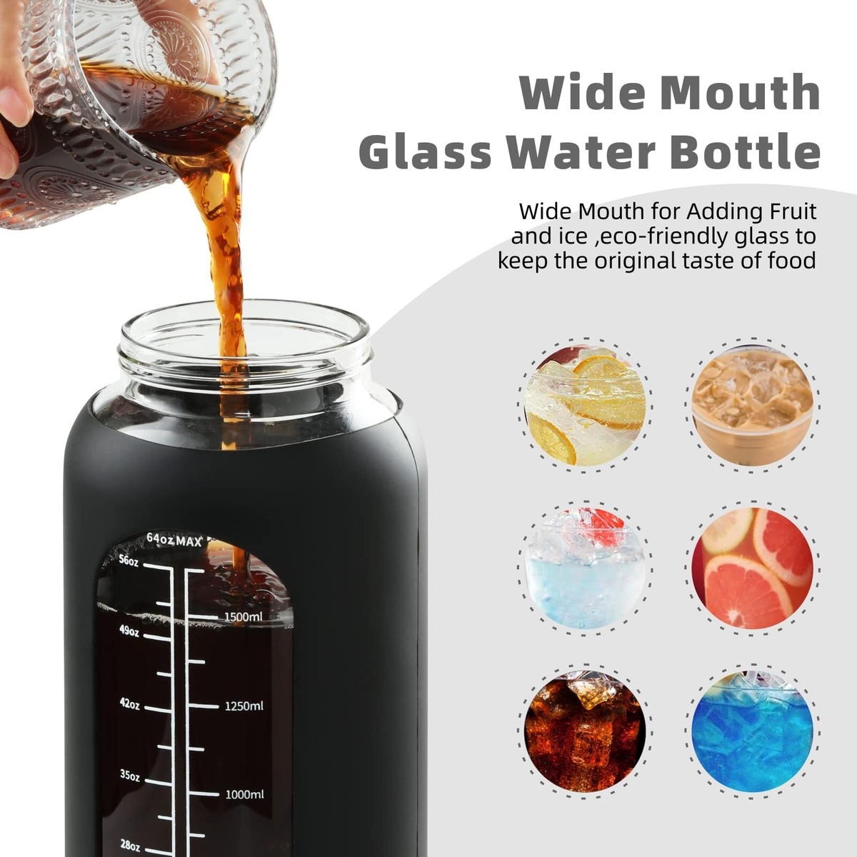 33 oz glass water bottle 33.75 oz Swing Top Glass Bottle Purple (Retail)  VanillaPura