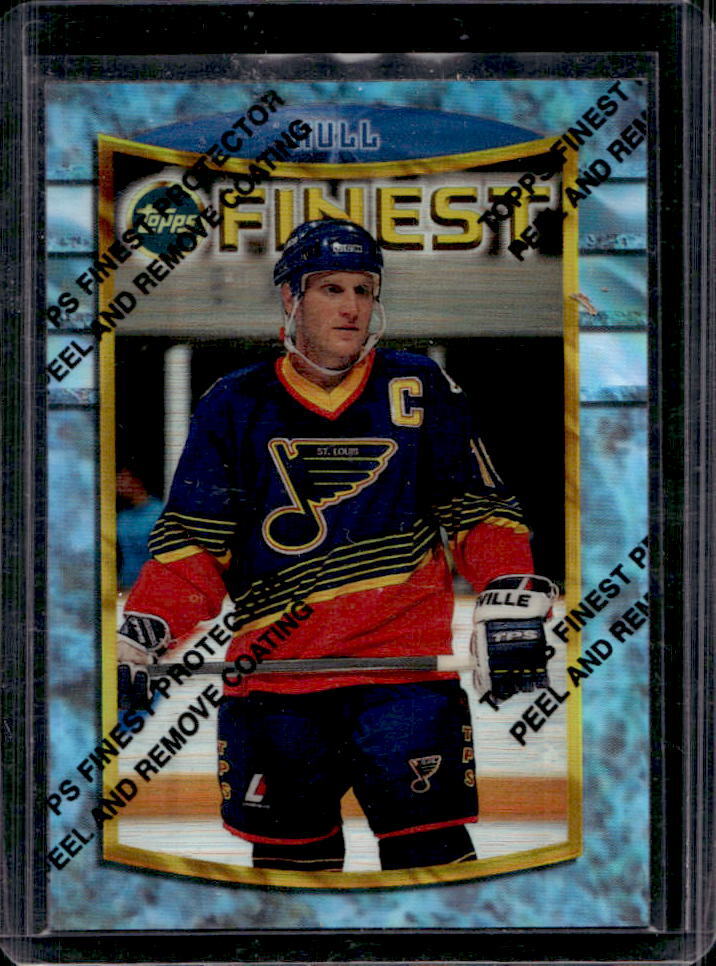 1994-95 Topps Finest Brett Hull Refractors #42 Blues