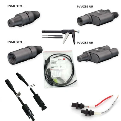 MC3 Stecker, Verbinder, Y-Stecker, Adapter, Anschlusskabel, Montagewerkzeug, KIT