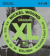10 Sets D'Addario EXL130+ Nickel Wound Extra Super Light Plus 8.5-39 Gtr Strings