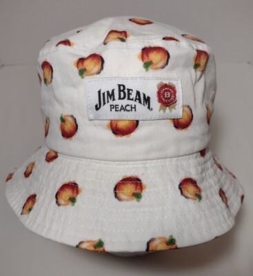 Jim Beam Peach Bucket Hat Outdoors Apparel Fisherman Fishing Golf Beach