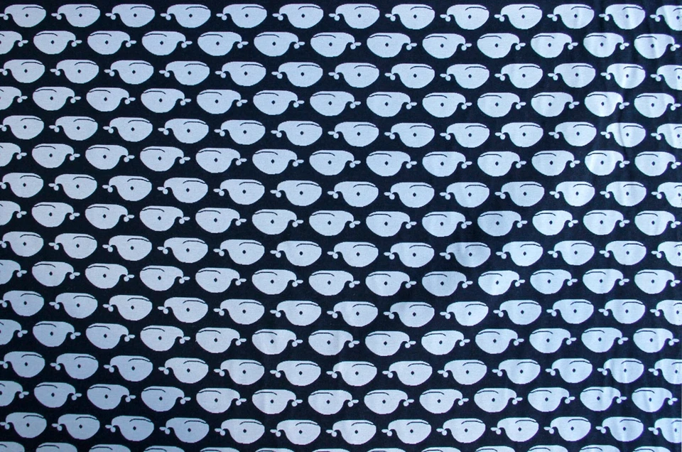 Dekostoff "Walfisch" Jacquard Baumwolle Doubleface - Meterware * 50 cm x 140 cm - Bild 2 von 3