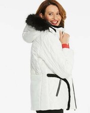 Capsule Premium Short Padded Jacket Winter White Size 20 Bnwt