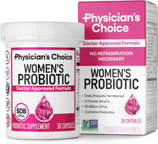 Women's Probiotics - 50 Billion CFU for Digestive  Feminine Health - 30 CT
