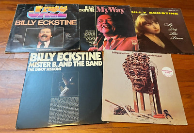 LOT of 5 Vintage BILLY ECKSTINE LP'S Jazz Vinyl Records Albums