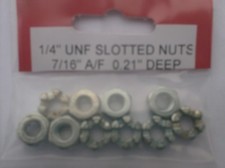 1/4" UNF SLOTTED / CASTLE  NUTS X 10