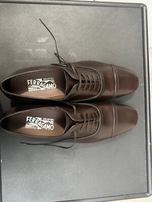 Salvatore Ferragamo Seullux Admiral Leather Oxford Loafers- Hickory Size 9.5 s-l400.jpg main image 3