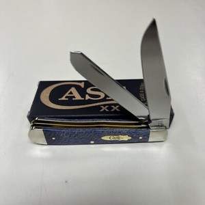 CASE XX #63730  BLUE SYCAMORE WOOD SMOOTH TRAPPER SS 