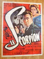 SCORPION Elga Andersen original LARGE french movie poster '62 MASCII