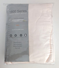 Twin Sheet Set Solid 4 Piece 1800 Series Soft Silky Luxurious Coconut Milk NEW