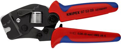 Crimpzange L.190mm 0,08-10,0+16 (AWG 28-5 ) mm² brün.2K-Hülle KNIPEX