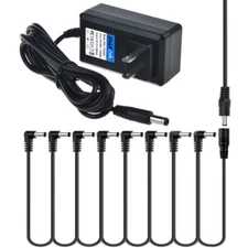 PwrON 12V 2A Adapter 8 Way Daisy Chain Cable Cord for Guitar Effect Pedal Power