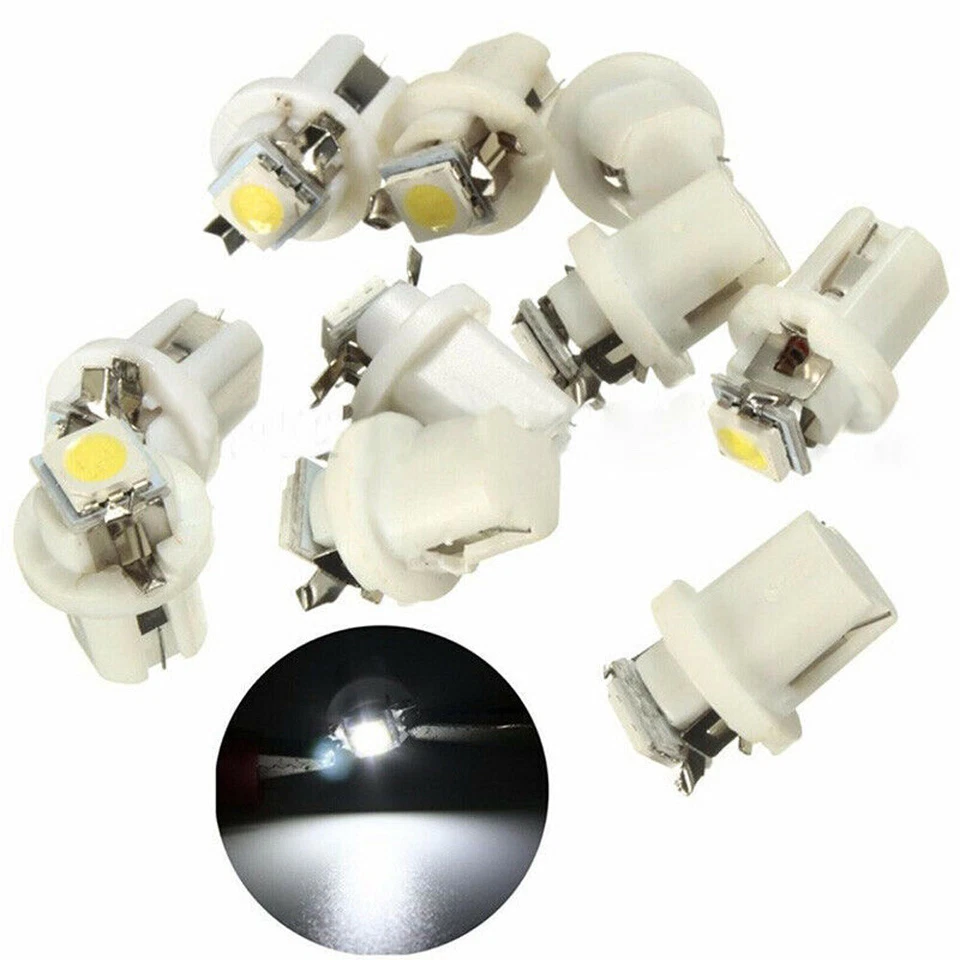 Lâmpadas brancas medidor de painel de instrumentos painel de instrumentos LED calibre 10x T5 B8.5D - Imagem 2 de 4