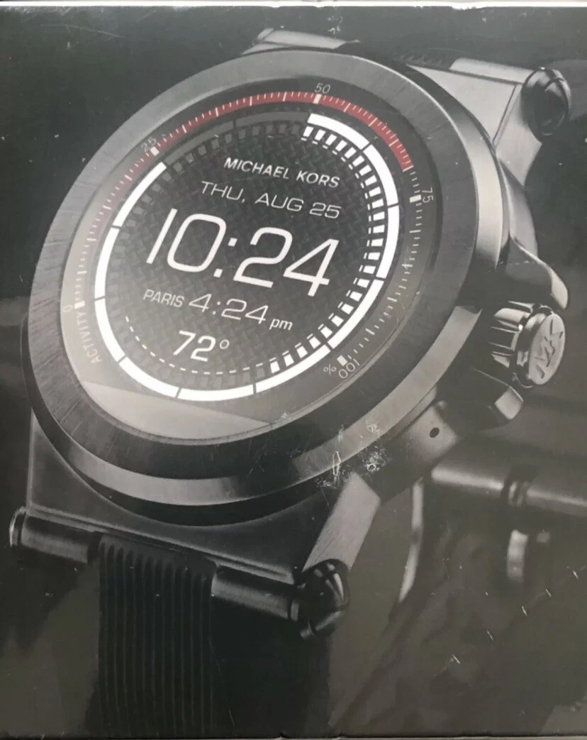 Michael kors hotsell smartwatch mens black