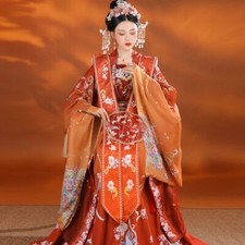 Chinese Hanfu Fairy Palace Style Embroidery Dress Party Dress Set of Five Pieces