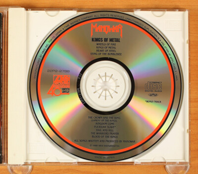 Manowar - Kings Of Metal CD (Japan Atlantic) 22P2-2788 | eBay