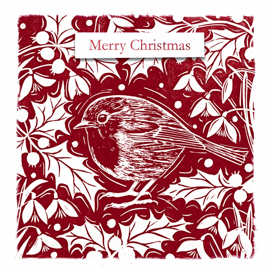 OTTER HOUSE Charity Christmas Card Pack - Robin & Holly