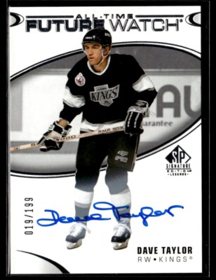 2020-21 Upper Deck SP Signature Legends All Time Future Watch Auto Dave Taylor