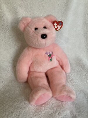 2002 Retired TY Beanie Baby Buddies BUDDY Plush MUM Pink Sparkle