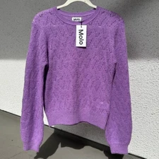 Molo Women's Purple knit Sweater NWT