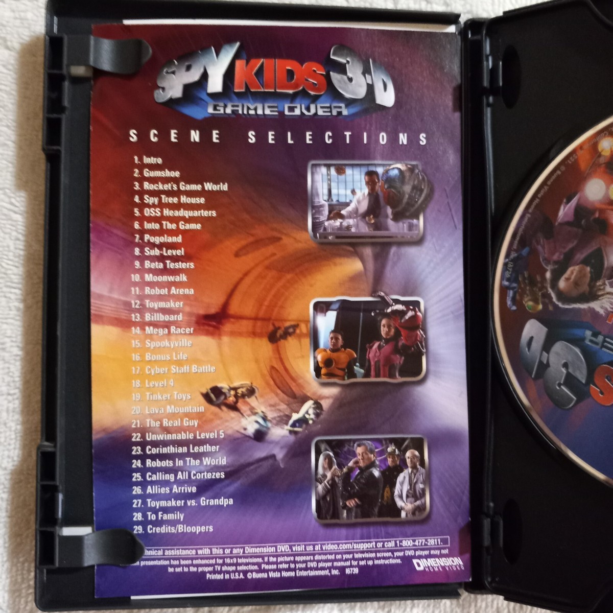 Spy Kids 3: Game Over (DVD, 2004, Incl. 2-D and 3-D Versions, PG