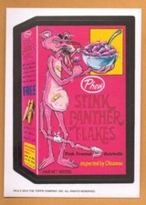 Pink Panther Cereal Parodia Parodia Pegatina Topps
