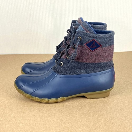 Sperry Wool Lace Up Duck Boots Womens 