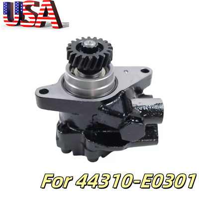 NEW 44350-1570 POWER STEERING PUMP Fits HINO 500 J08E 44310-E0301 US SELLER