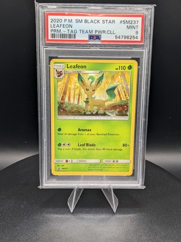 Leafeon graded PSA 9 for sale on eBay