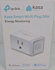 TP-Link Kasa Smart Wi-Fi Plug Slim With Energy Monitoring- White KP115 BRAND NEW