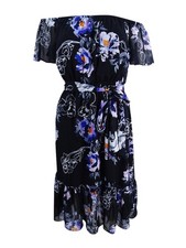Jessica Howard Women's Petite Floral-Print Fit & Flare Dress