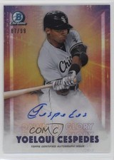 2021 Bowman Chrome Dawn of Glory Auto 87/99 Yoelqui Cespedes #DOGA-YC Auto 0za0