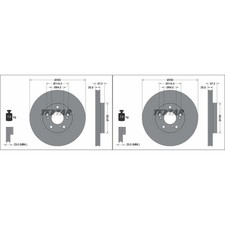2x TEXTAR PRO BREMSSCHEIBEN 293mm INNENBELÜFTET VORNE passend für HONDA HR-V | 9