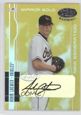 2003 Leaf Certified Materials Mirror Gold Signatures 5/25 Adam Loewen Auto 1b9b