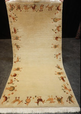 dywan ręcznie robiony z Tybetu 202 cm x 102 cm