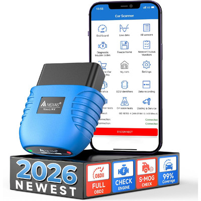 Nexas Nexlink Bluetooth Obd2 Scanner For Car - Check Engine Light Code Reader