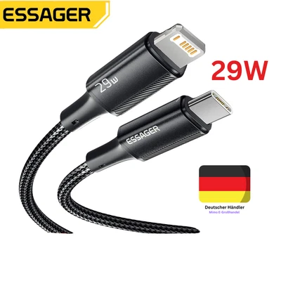 Essager USB C Ladekabel Für iPhone 29W PD Fast Charger Type C To ios - Bild 1 von 4