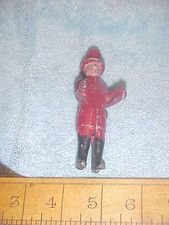 Replacement cast metal fireman for 1920s Kenton horse drawn fire wagon pumper