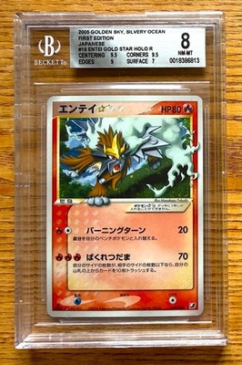 BGS 8 Entei Gold Star 019/106 Holo Sky Silver 2005 Japanese