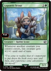 Loporrit Scout 192 Common Final Fantasy MTG Foil