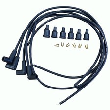 Spark Plug Wire Set - 4 Cylinder - Copper Core - 90 Degree Boots Fits Ford